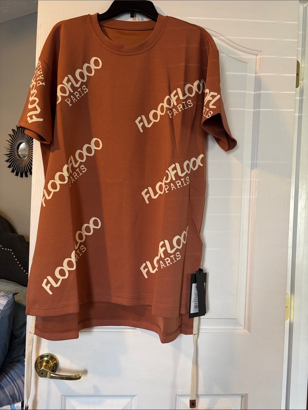 Rust Logo Mini Dress - Picture 7 of 9